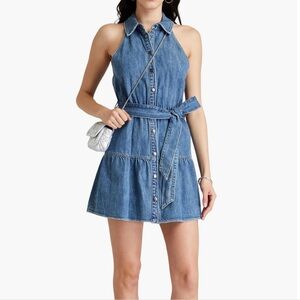Alice + Olivia Miranda Denim Mini Dress, Alice and Olivia size 0 / XS